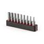 1/4" Metric Security Hex Bit Set with Rail, 9-Piece (2-6mm)