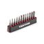 4mm Phillips and Slotted Bit Set w/ Rail, 12-Piece (#000 - #2, 0.8 - 4mm)