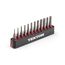 4mm Hex and Triple Square Bit Set w/ Rail, 12-Piece (0.028 - 5 and 32", M3 - M4)