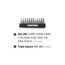 4mm Hex and Triple Square Bit Set w/ Rail, 12-Piece (0.028 - 5 and 32", M3 - M4)