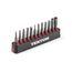 4mm Security Bit Set w/ Rail, 12-Piece (Square #00 - #2, Spanner 2.0 - 2.6mm, Clutch 3/32"- 1/8", Tri-Wing TW0 - TW1, Line Head LH-2 - LH-3)