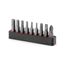 1/4" Bicycle Bit Set with Rail, 9-Piece (#2, 3/16", T25, 2-6mm)