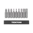 1/4" Bicycle Bit Set with Rail, 9-Piece (#2, 3/16", T25, 2-6mm)