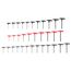 Flat End Hex and Star T-Handle Key Set, 34-Piece (5/64-3/8", 2-10 mm, T6-T50)