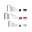 Ball End Hex and Star L-Key Set with Holder, 41-Piece (0.050-3/8", 1.3-10mm, T6-T50)