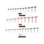 Ball End Hex and Star T-Handle Key Set with Stand, 34-Piece (5/64-3/8", 2-10mm, T6-T50)