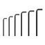 Flat End Hex L-Key Set, 6-Piece (7/16-3/4")