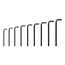Flat End Hex L-Key Set, 9-Piece (11-19mm)