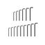Flat End Hex L-Key Set, 15-Piece (7/16-3/4", 11-19mm)