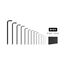 Ball End Hex L-Key Set with Holder, 13-Piece (0.050-3/8")