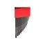 Flat End Hex L-Key Set with Holder, 15-Piece (1.3-10 mm)