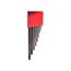 Short Arm Ball End Hex L-Key Set with Holder, 10-Piece (1.3-10mm)