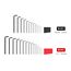Ball End Hex L-Key Set with Holder, 28-Piece (0.050-3/8", 1.3-10mm)