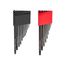 Short Arm Ball End Hex L-Key Set with Holder, 23-Piece (0.050-3/8", 1.3-10mm)