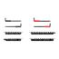 Ball End and Flat End Hex L-Key Set with Holder and Rack, 43-Piece (0.050-3/4", 1.3-19mm)