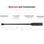 25" Angled End Handled Pry Bar