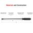 45" Angled End Handled Pry Bar