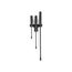 Angled End Handled Pry Bar Set with Wall Hanger, 3-Piece (12, 17, 25")