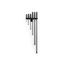 Angled End Handled Pry Bar Set w/ Wall Hanger, 6-Piece (8", 12", 17", 25", 36", 45")
