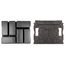 6-Cavity Parts Tray and Lid Insert for Stacking Tool Box