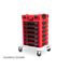 Shallow Stacking Tool Box (L-BOXX 1) w/ Red Mini Stacking Tool Box (L-BOXX Mini) and Organizer Bins