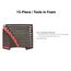 Combination Wrench Set with Open Top Drawer and Rack, 15-Piece (1/4-1")