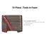 Combination Wrench Set with Open Top Drawer and Rack, 19-Piece (6-24mm)