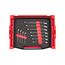 Reversible 12-Point Ratcheting Combination Wrench Set with Open Top Drawer and Rack, 11-Piece (1/4-3/4")