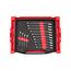 Reversible 12-Point Ratcheting Combination Wrench Set with Open Top Drawer and Rack, 14-Piece (6-19mm)