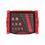 Angle Head and Crowfoot Wrench Set with Open Top Drawer and Rack, 20-Piece (1/4-3/4")