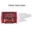 Hammers, Pry Bars, Punches, and Chisels Set with Open Top Drawer and Rack (9-Piece)