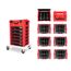6-Drawer Modular Stacking Parts Organizer Cart