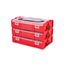 Red Mini Stacking Tool Box w/ Dividers (3-Piece)