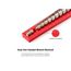 18-Tool 3/8" Drive Flare Nut Crowfoot Wrench Organizer Rack, Red (8-27mm)