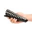 13-Tool 3/8" Drive Crowfoot Wrench Organizer Rack, Black (5/16-1")