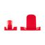 17-Tool 3/8" Drive Crowfoot Wrench Organizer Rack, Red (8-24mm)