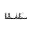 1/4" Drive Side Mount Ratchet and Extension Holder Set (2-Piece)