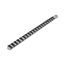 1/4" Drive x 18" Socket Rail, 20 Clips (Gray)