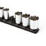 3/8" Drive x 8" Socket Rail, 10 Clips (Black)