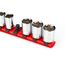 3/8" Drive x 13" Socket Rail, 15 Clips (Red)