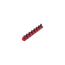 1/2" Drive x 8" Socket Rail, 8 Clips (Red)