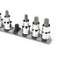 1/2" Drive x 8" Socket Rail, 8 Clips (Gray)