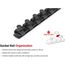 1/2" Drive x 13" Socket Rail, 10 Clips (Black)
