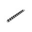 1/2" Drive x 13" Socket Rail, 10 Clips (Gray)