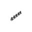 3/4" Drive x 8" Socket Rail, 5 Clips (Gray)
