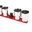 3/4" Drive x 18" Socket Rail, 10 Clips (Red)