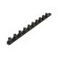 3/4" Drive x 18" Socket Rail, 10 Clips (Black)