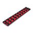 3/4" Drive 2-Rail Socket Organizer Set, Red (20-Tool)