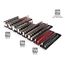 1/4, 3/8, 1/2" Drive Socket Rail and Tray Set (196-Tool)