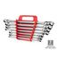 7-Tool Long Flex 12-Point Ratcheting Box End Wrench Holder (Red)
